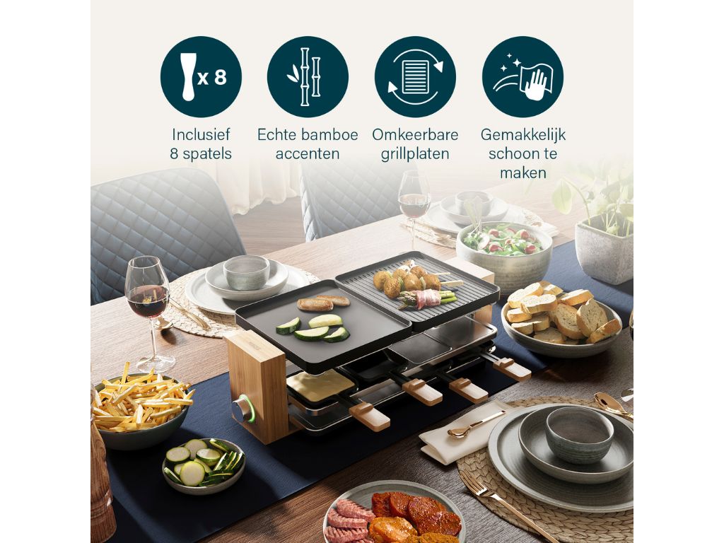 Princess 162918 Raclette - Bamboo