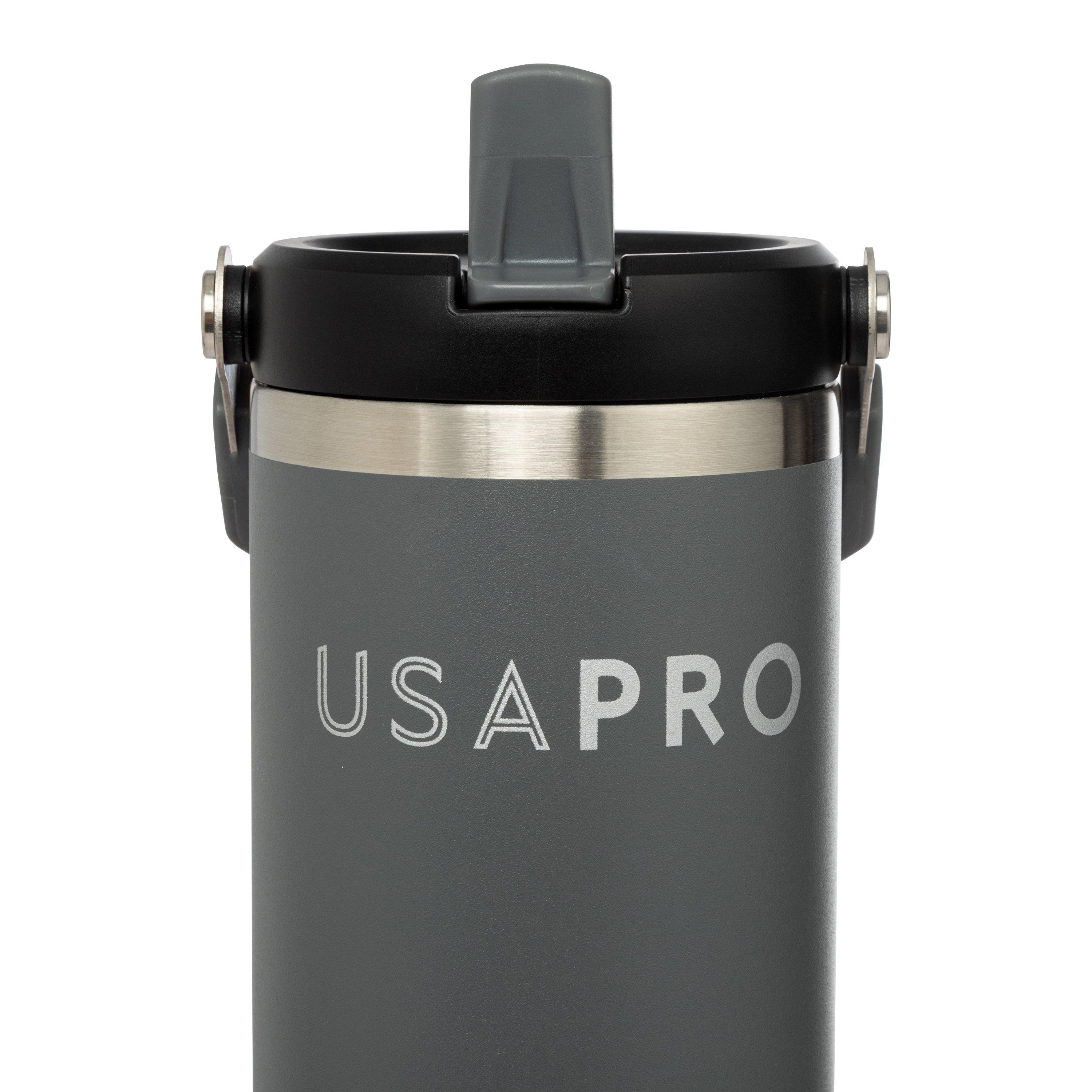 USA Pro Travel Cup with Flip Straw