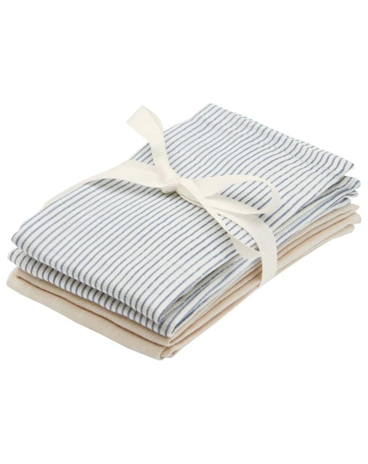 Musselin-Waschlappen CLASSIC STRIPES 4er-Pack