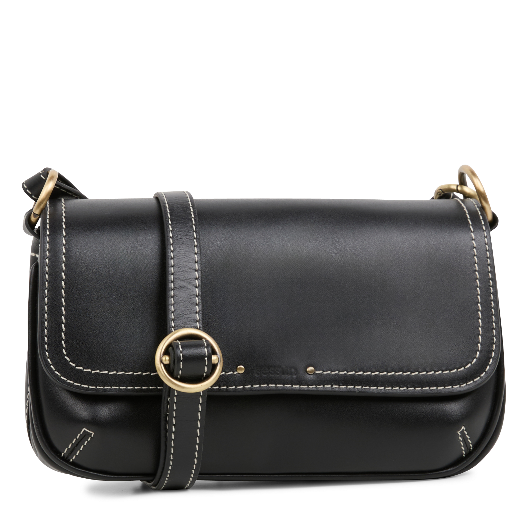 MIMITOU - Sac bandoulière en cuir | Noir