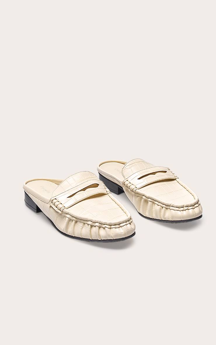 Crème Mocassin En Daim