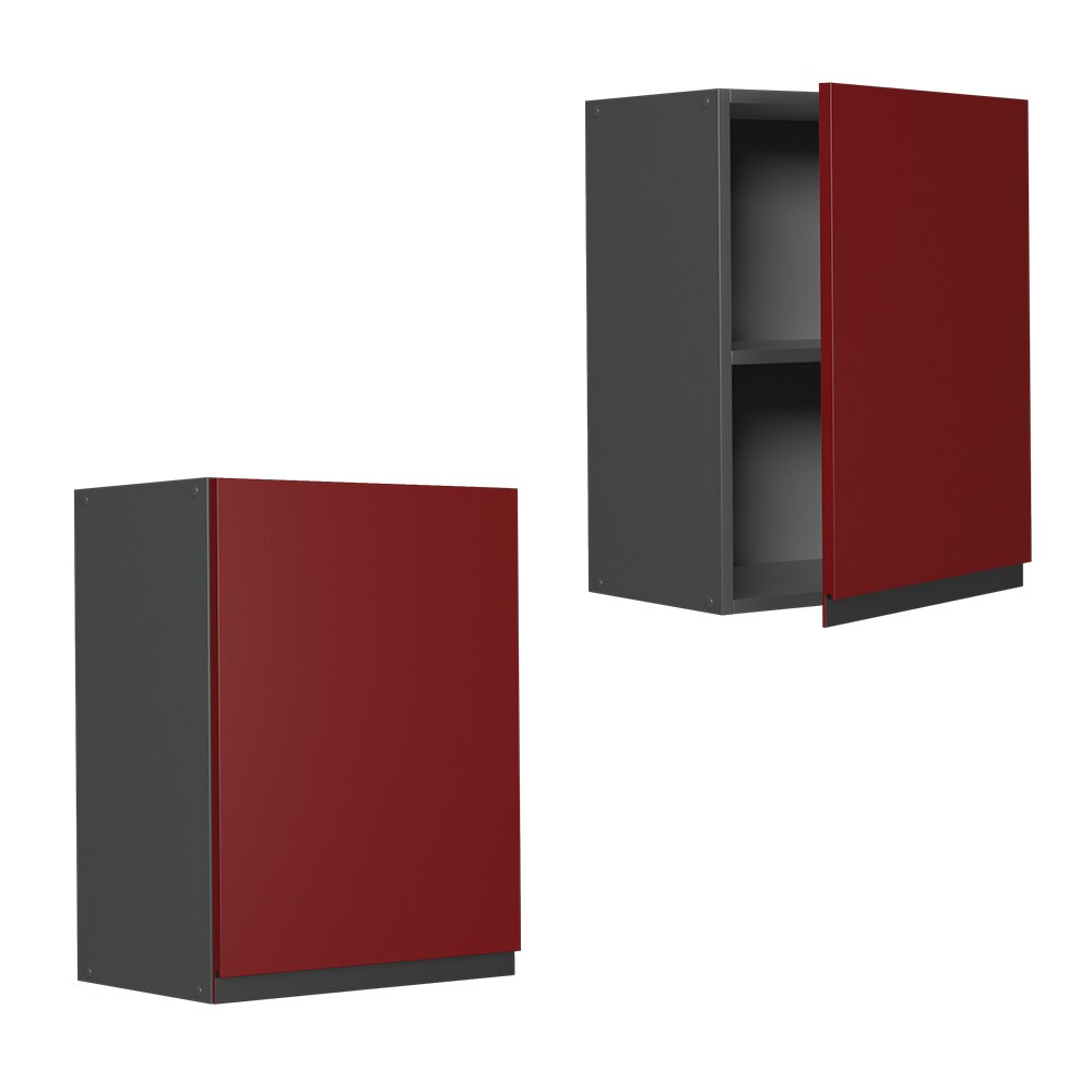Vicco Hängeschrank Küchenschrank Küchenmöbel R-Line J-Shape Anthrazit Rot 45 cm modern