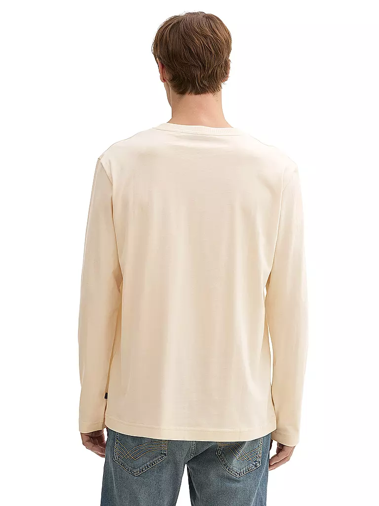 TOM TAILOR Langarmshirt beige