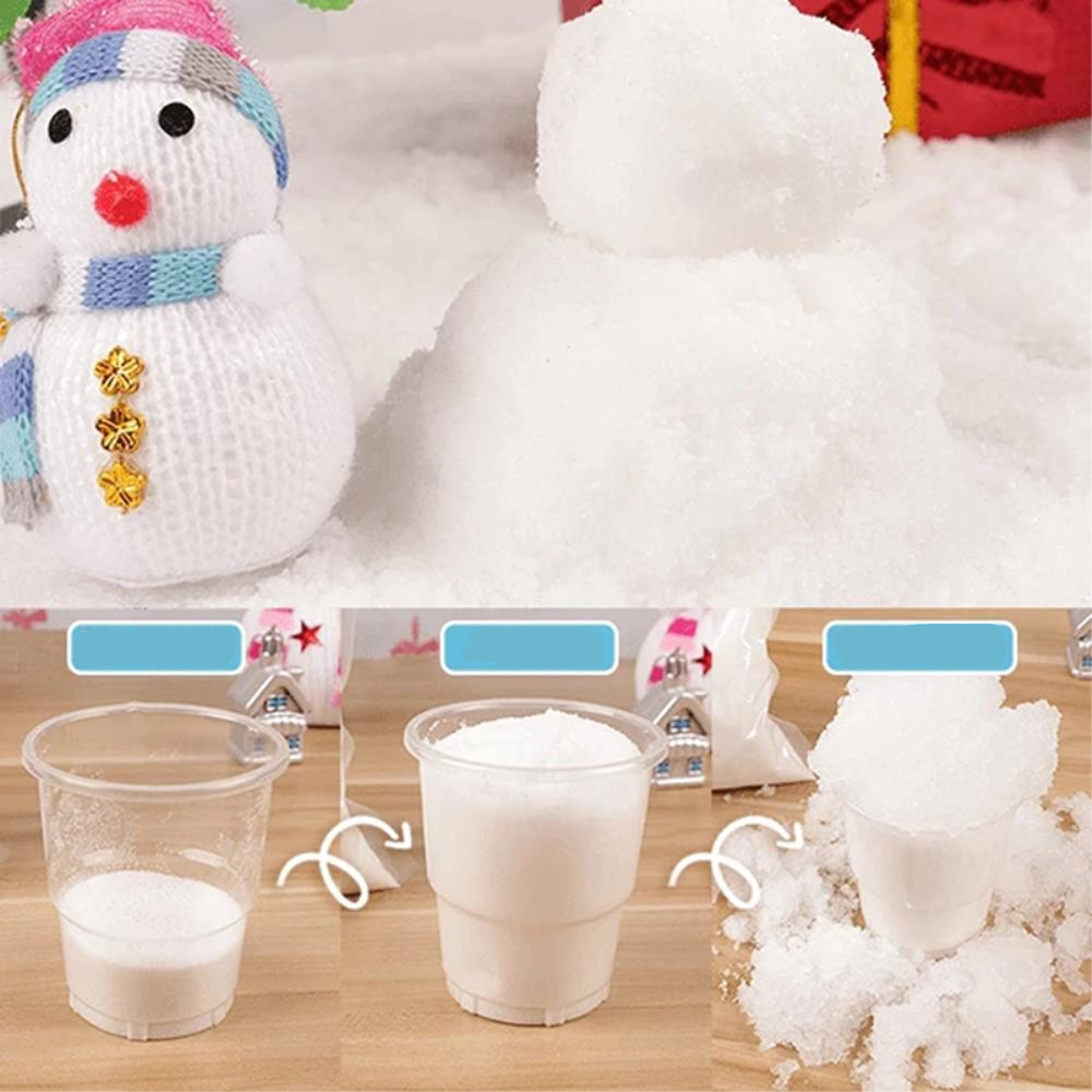 (8g) Kunstschnee Weihnachts Party Dekoration Instant Snow - Weiss
