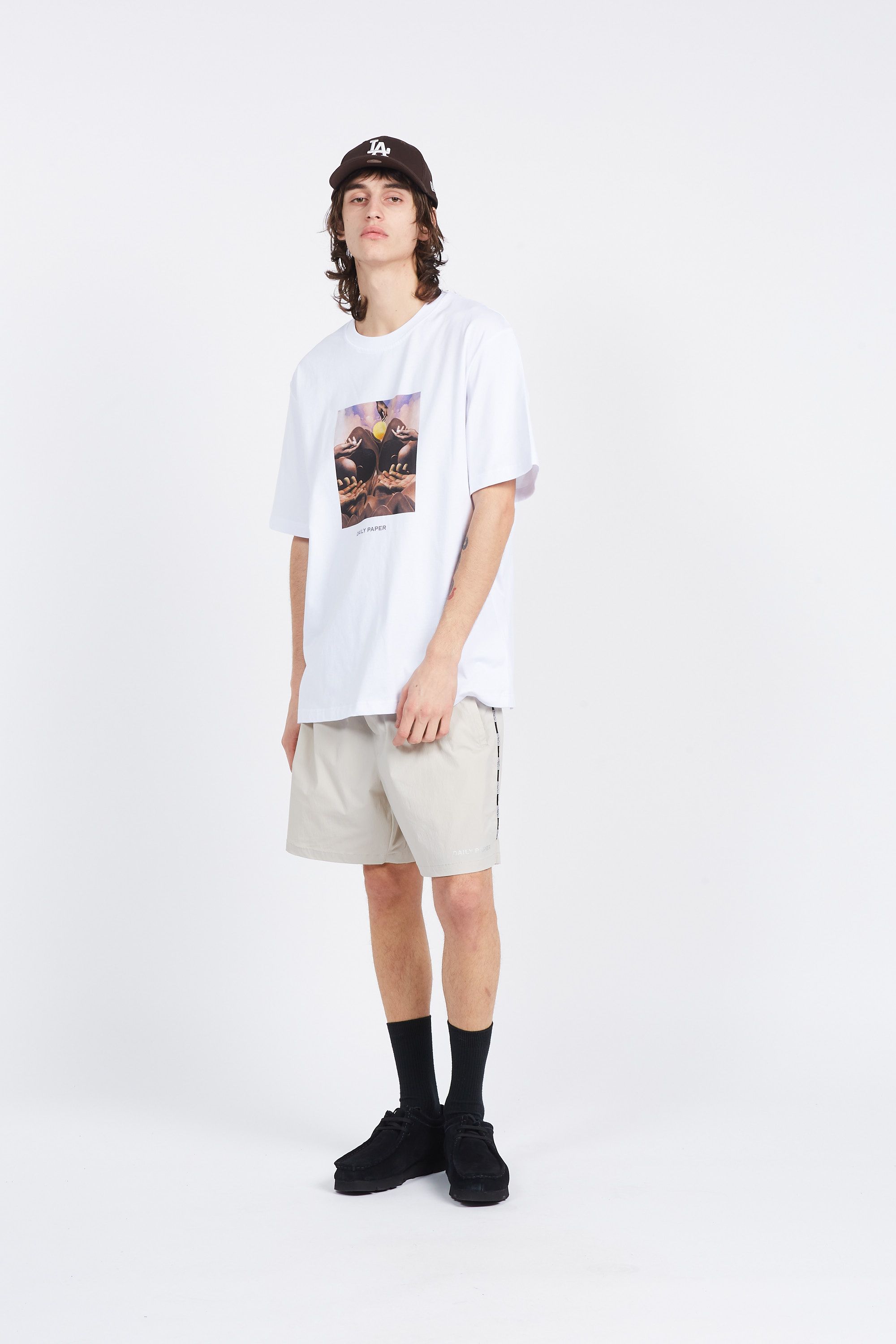 Daily Paper Short  mehani shorts Beige