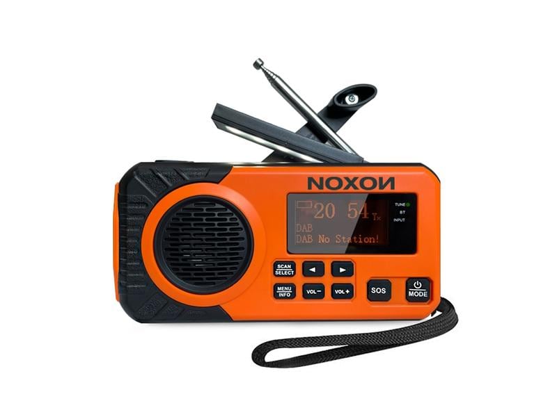 Noxon DAB  Radio Dynamo Solar 311 Orange Notfunk Outdoor DAB  Radio