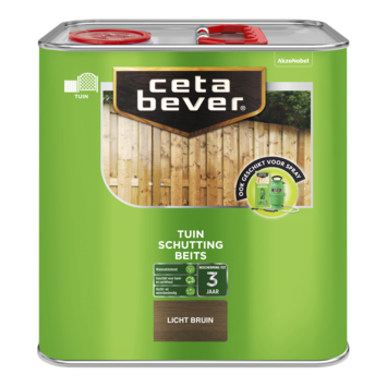 CetaBever Schuttingbeits transparant lichtbruin 2,5 liter