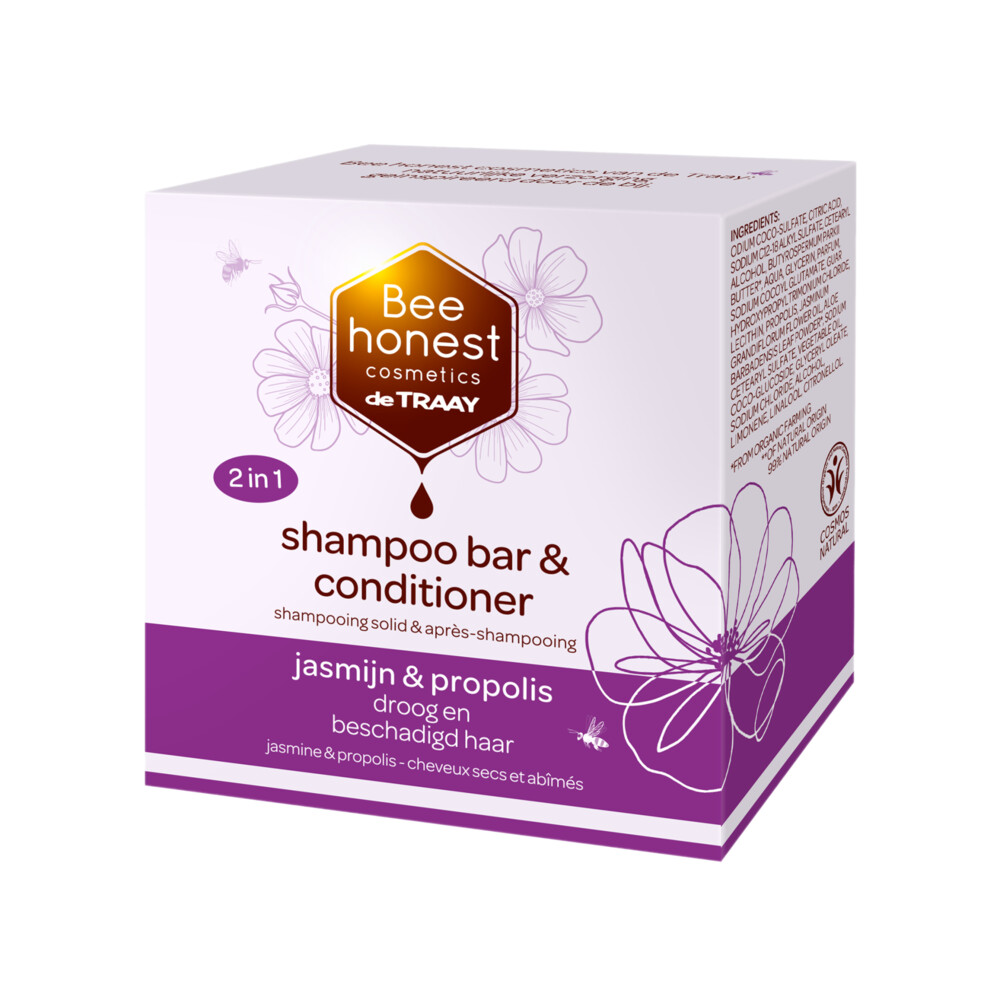 Bee Honest Shampoobar & Conditioner Jasmijn & Propolis80 gr