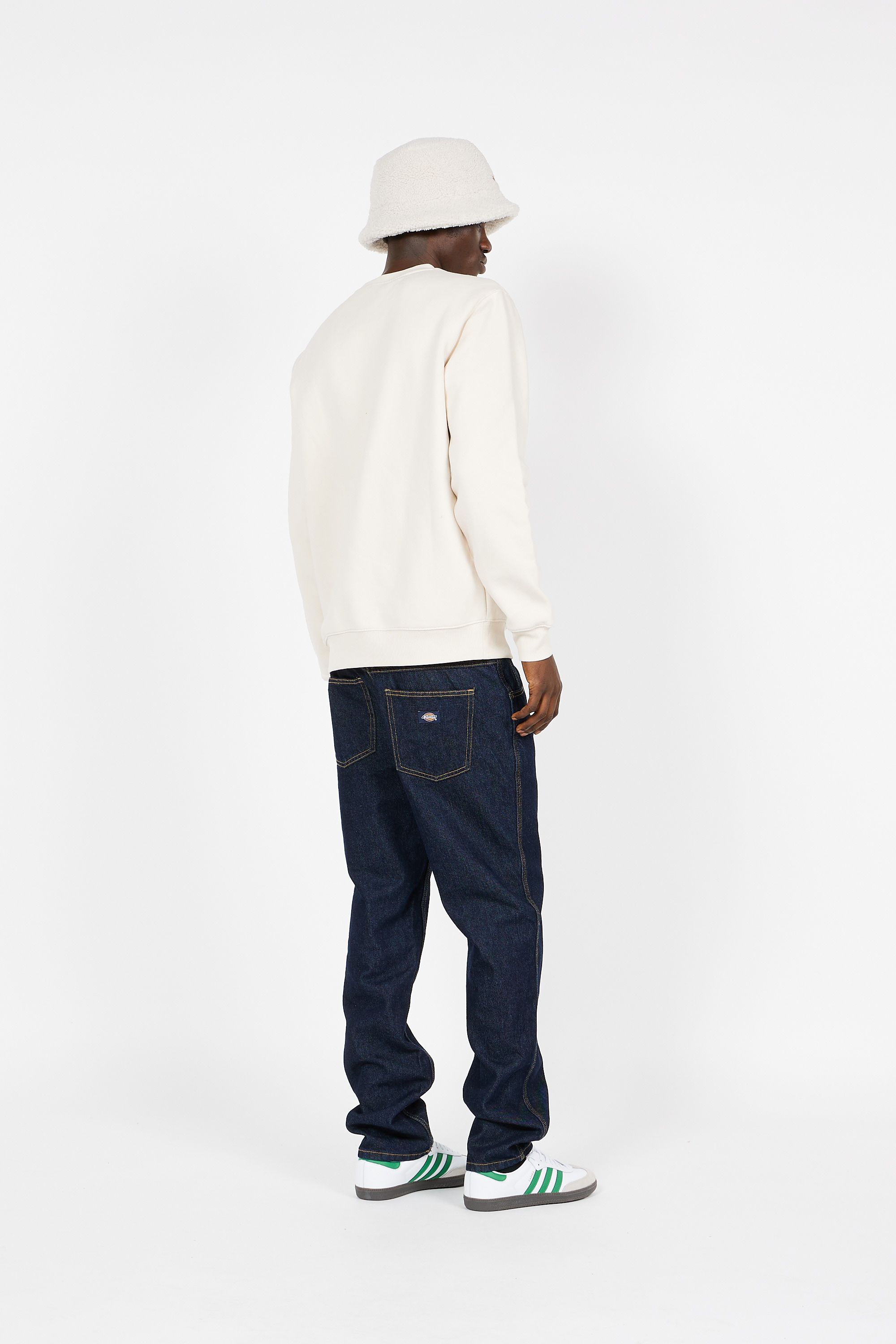 DICKIES sweatshirt  OAKPORT CREW  WHITECAP Beige