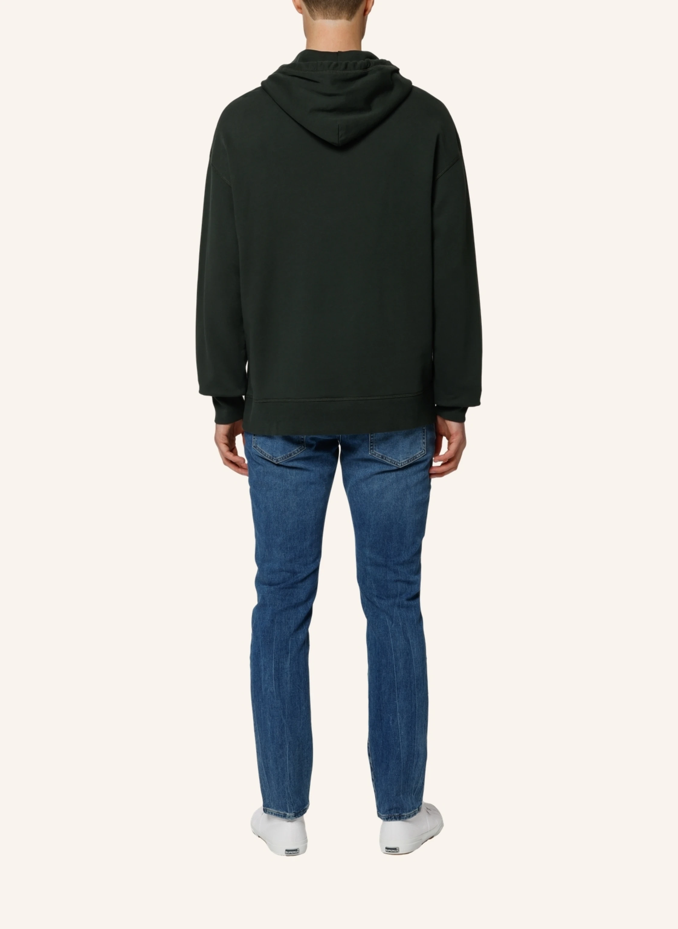TRUSTED HANDWORK Oversized Hoodie 1/1-Sleeve Sweatshirt