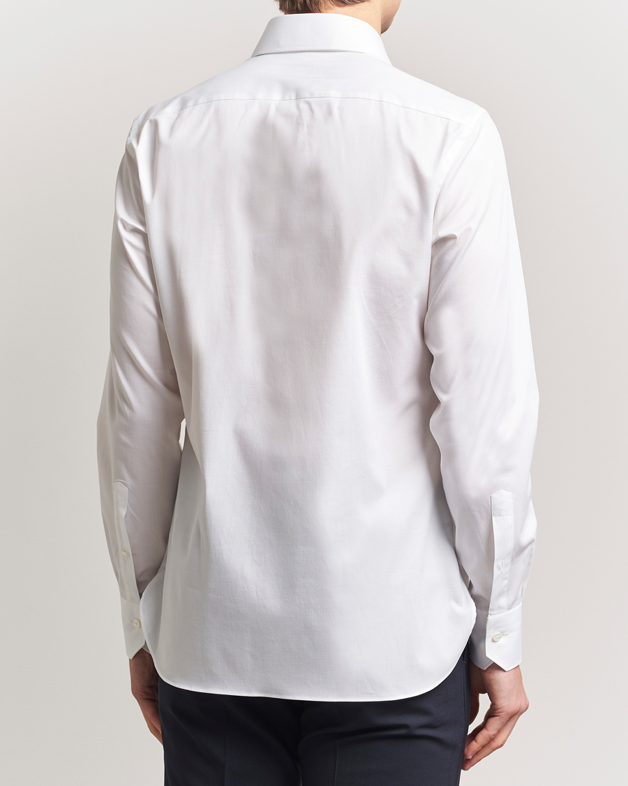 Zegna Slim Fit Cotton Dress Shirt White