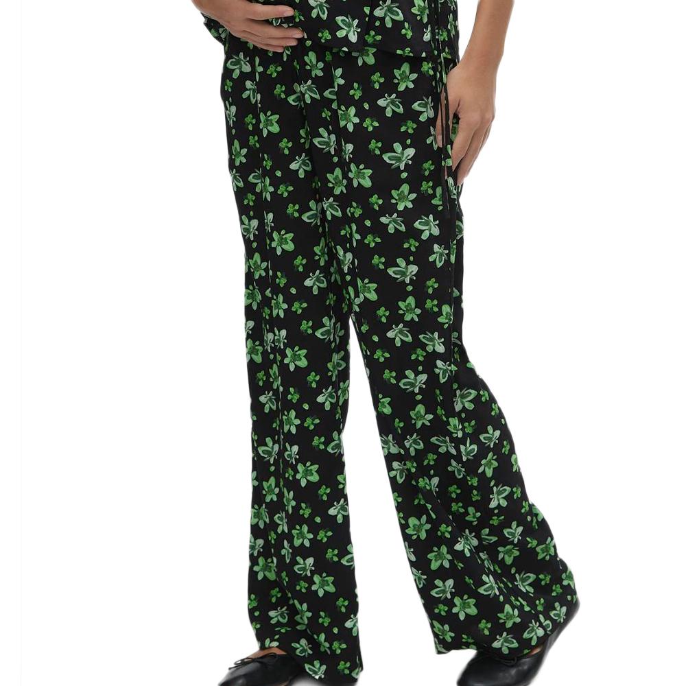 Mamalicious Pantalon de Grossesse Noir/Vert Femme Mamalicious Ellinor