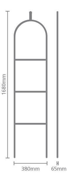 Brabantia kledinghouder Linn Dressboy Matt Black