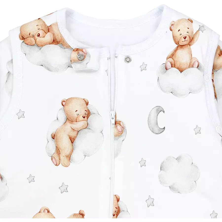 TupTam Baby Schlafsack mit Beinen und Ärmel Winter weißbeige