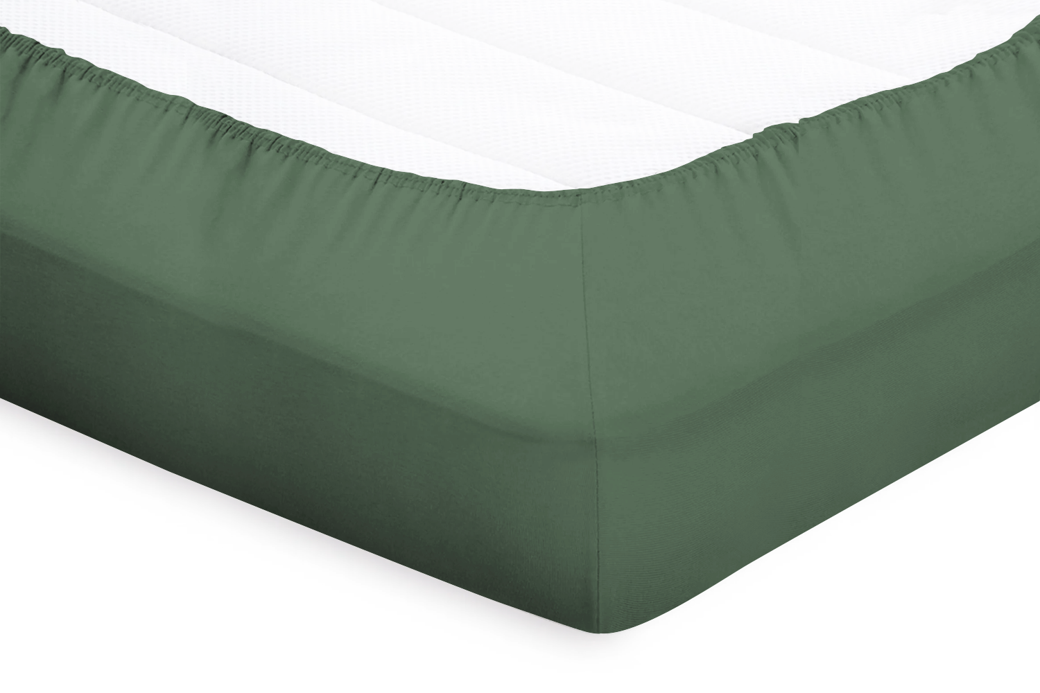Eleganzzz Topper Hoeslaken Katoen Perkal - grenat green