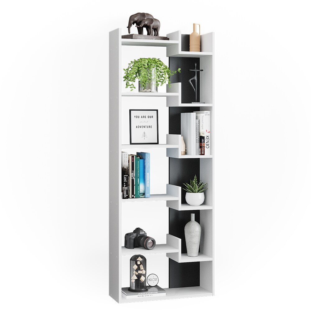 Vicco Bücherregal Raumteiler Standregal Fico weiß 6 Etagen Wandregal Hochregal