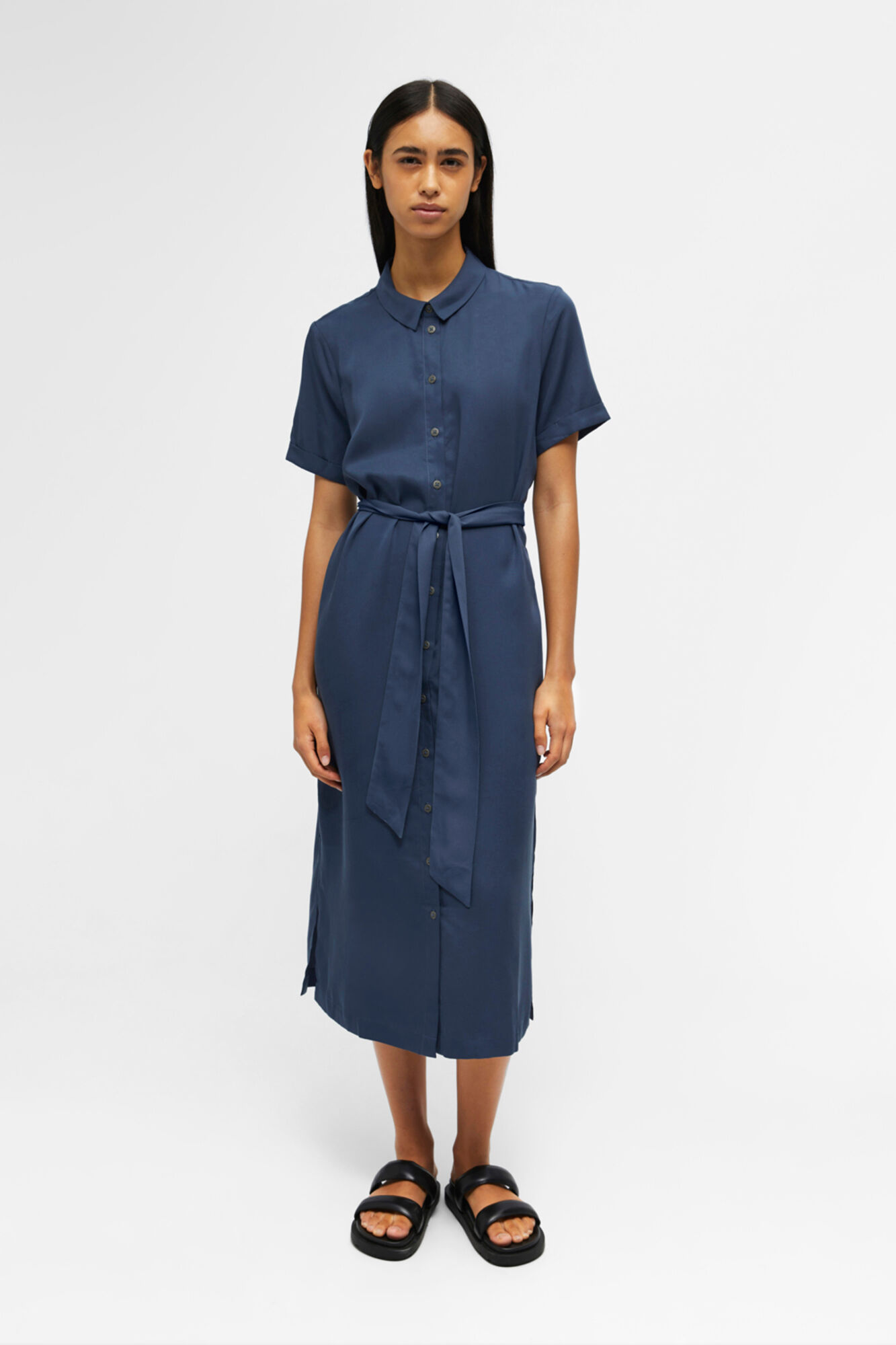 Vestido midi - Azul