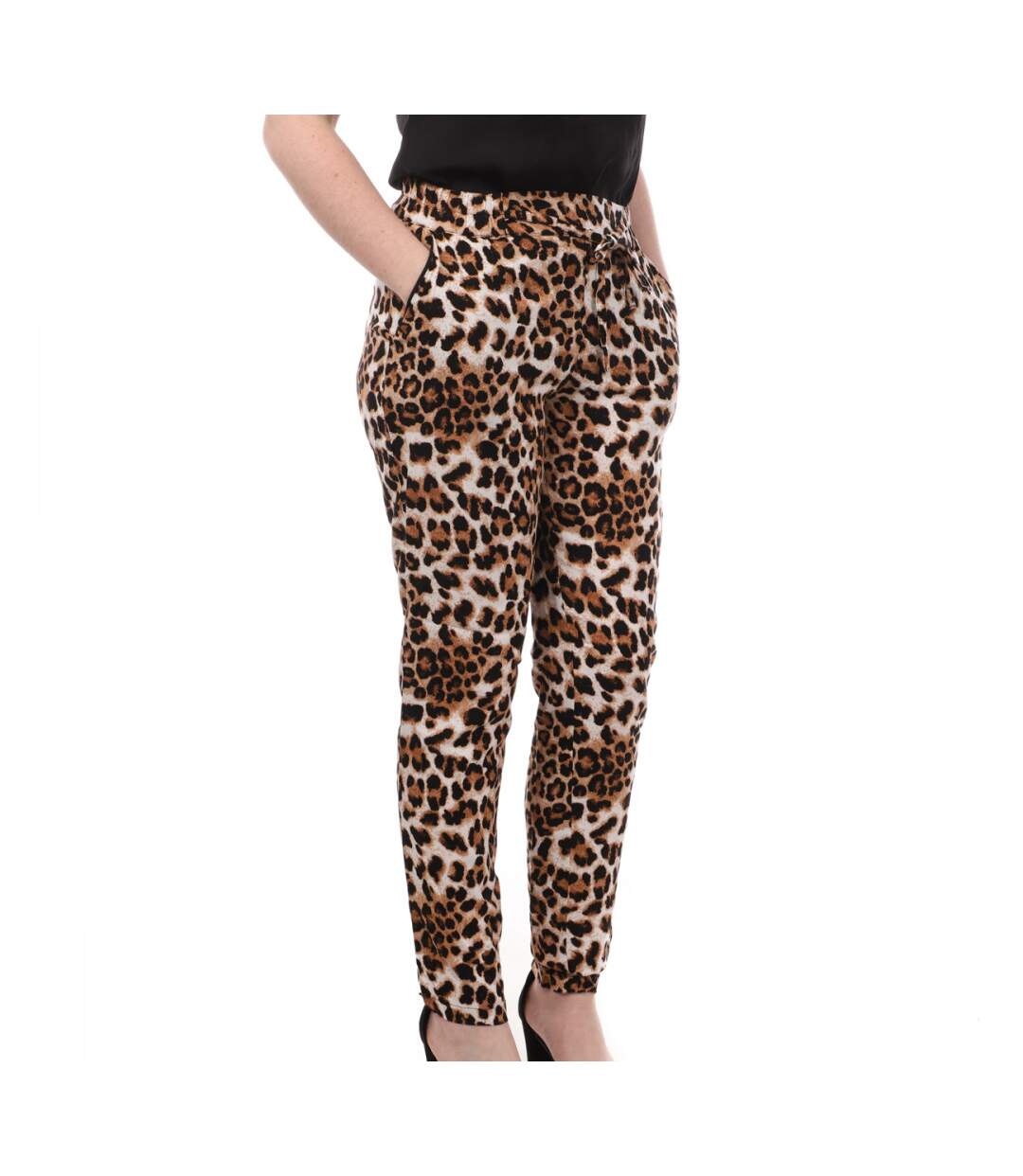 Pantalon Beige Léopard Femme Vero Moda Easy