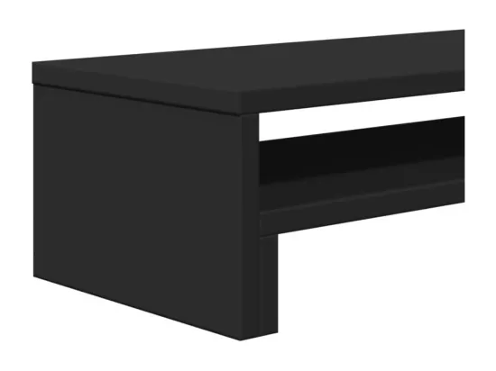 Support de moniteur noir 54x22x15 cm bois d'ingénierie