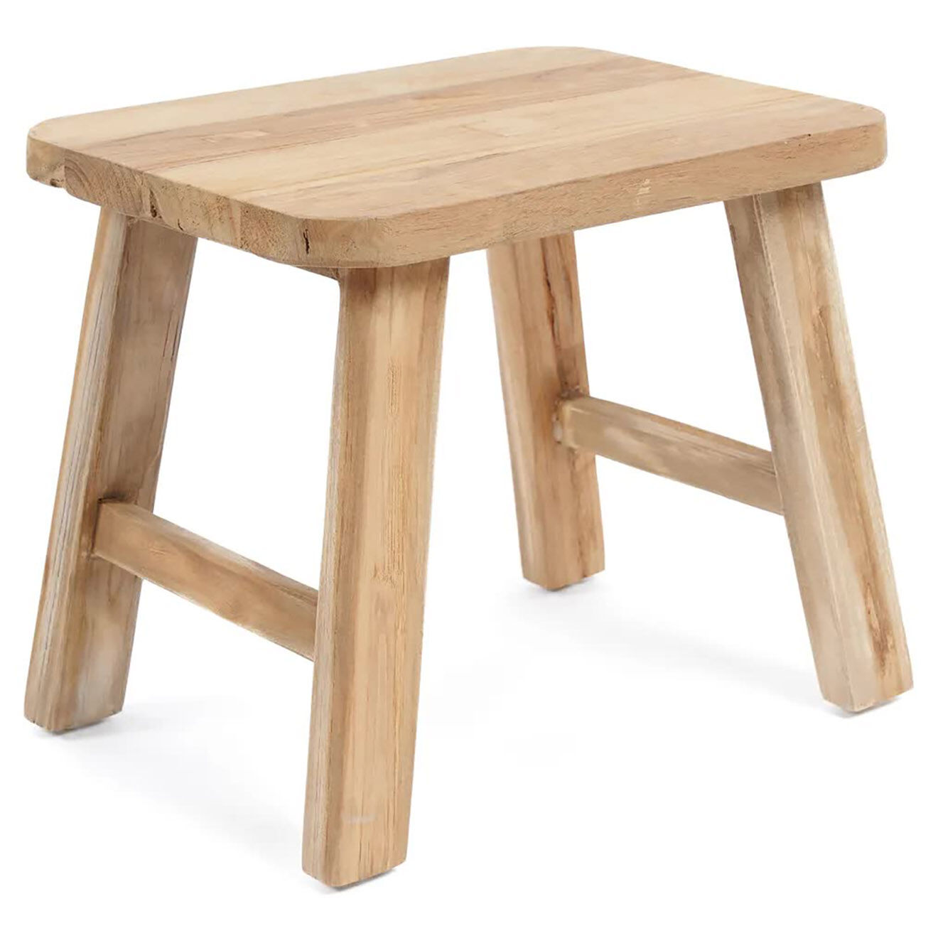 Bazar Bizar Tabouret Quincy naturelle - 40x30x34 cm