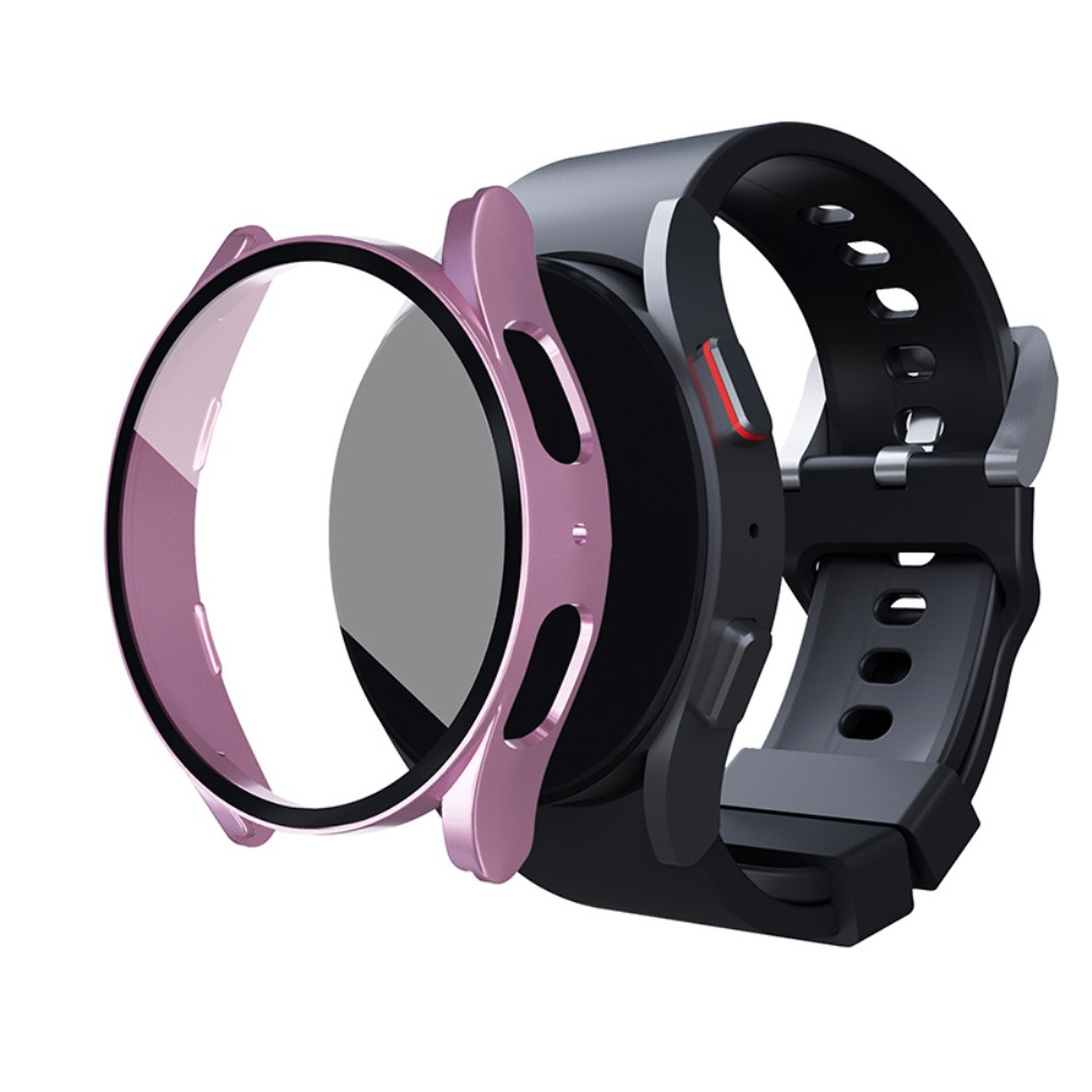 Samsung Galaxy Watch 5 / 4 (40 mm) Hardcase Bumper   Display Schutzglas - Roségold