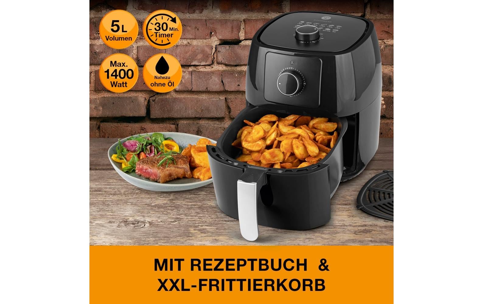 Heissluft-Fritteuse 5 lHeissluft-Fritteuse