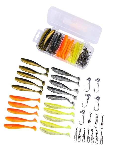 Boîte d'appâts souples Fish4All - 36 pièces