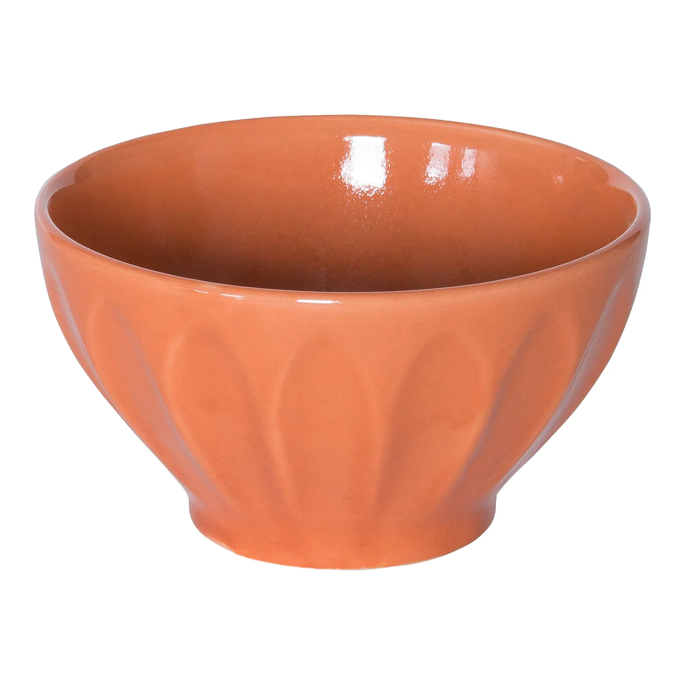 Bol cotes plates 14 cm orange (lot de 2) Trend'up