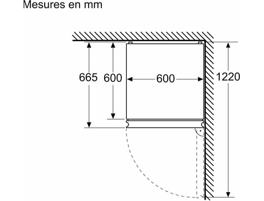BOSCH - Réfrigérateur congélateur bas KGN392WCF