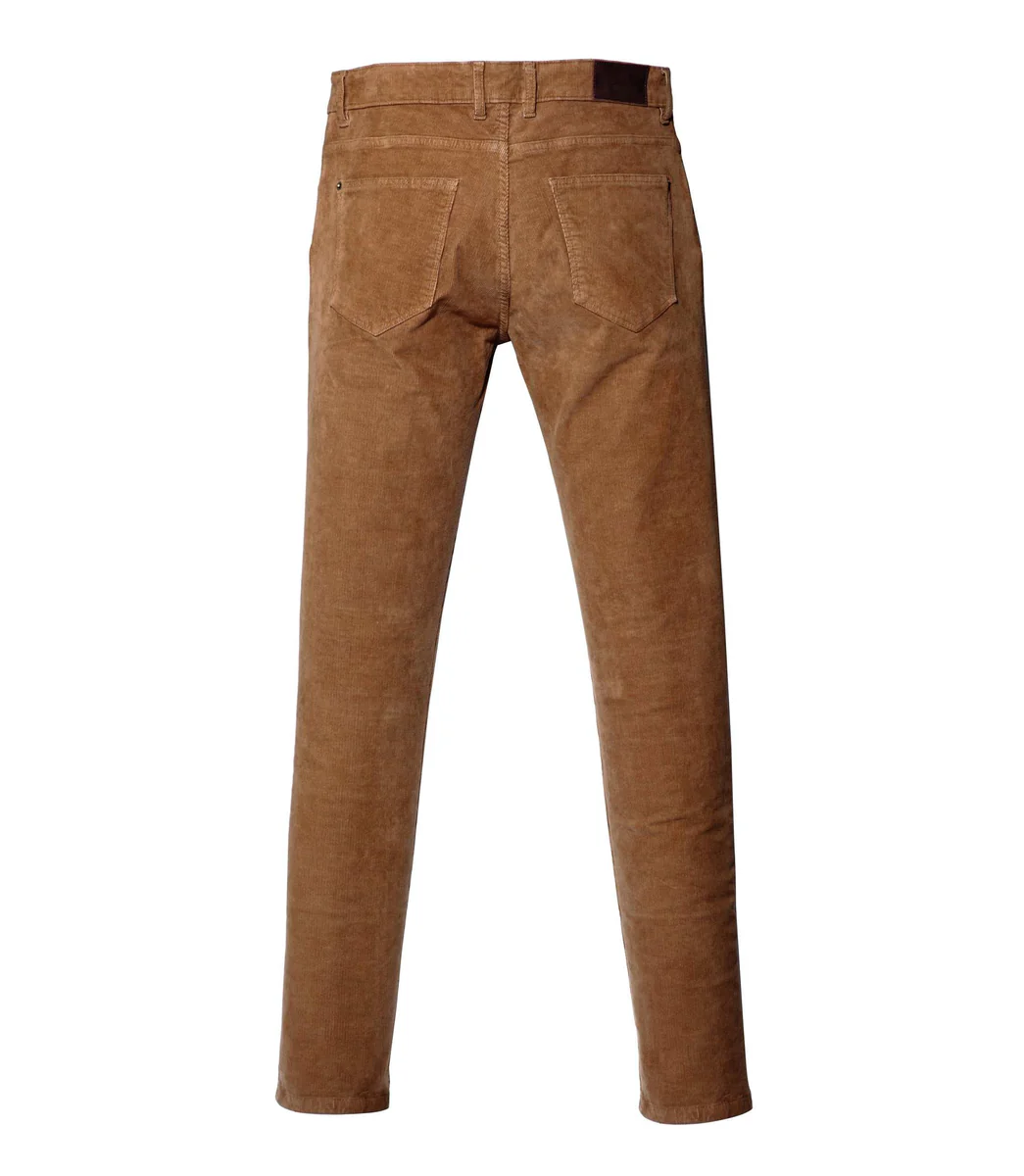Pantalon en velours camel 