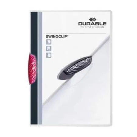 Durable Klemm-Mappe SWINGCLIP®, purpur rot transluzent