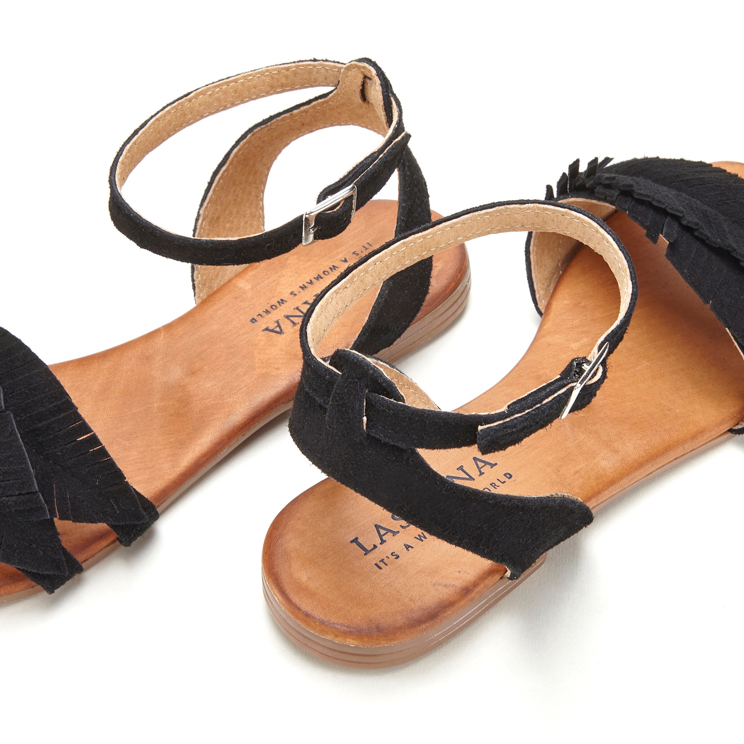 LASCANA Sandale in schwarz