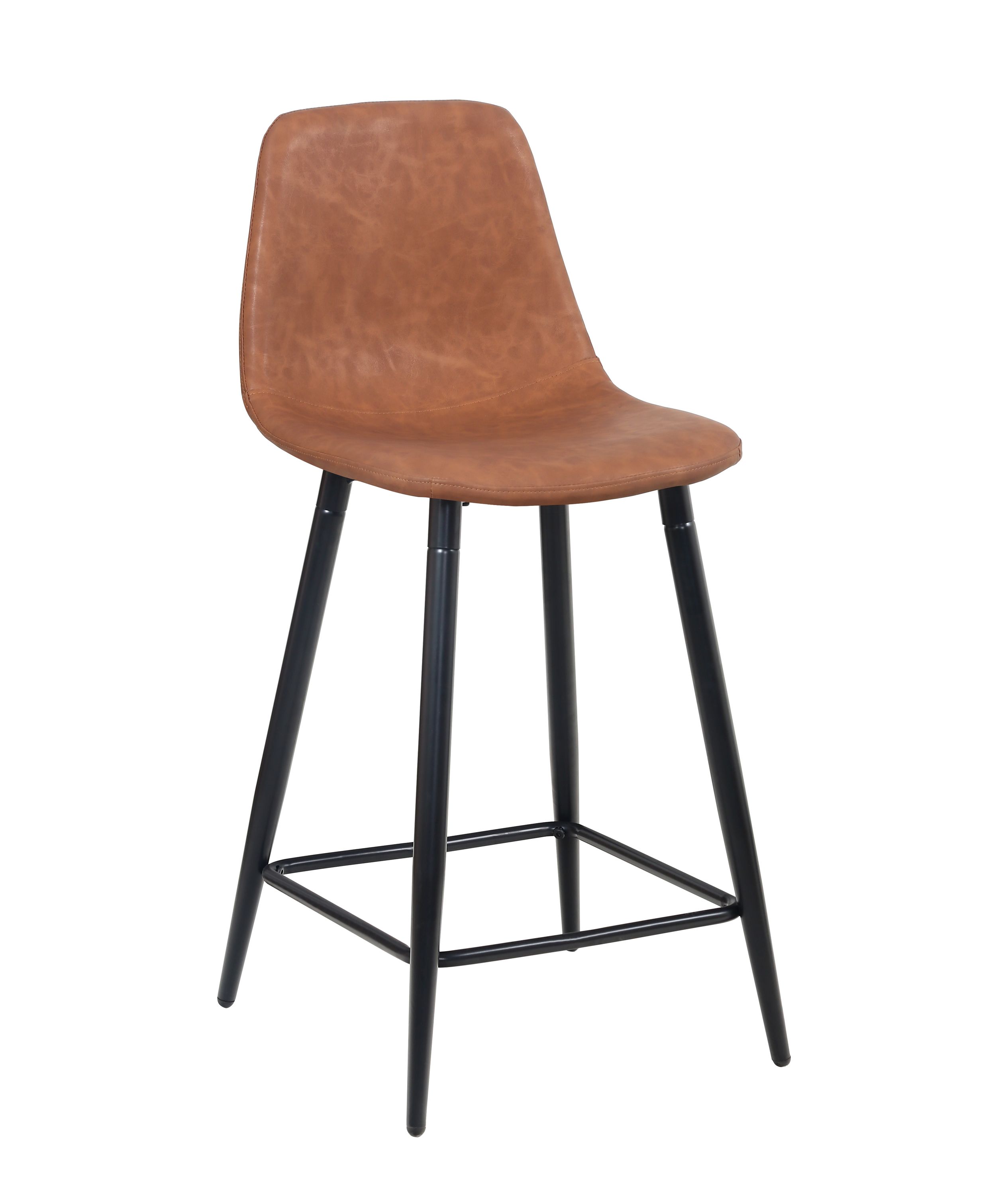 Barhocker DAVY 2er Set braun
