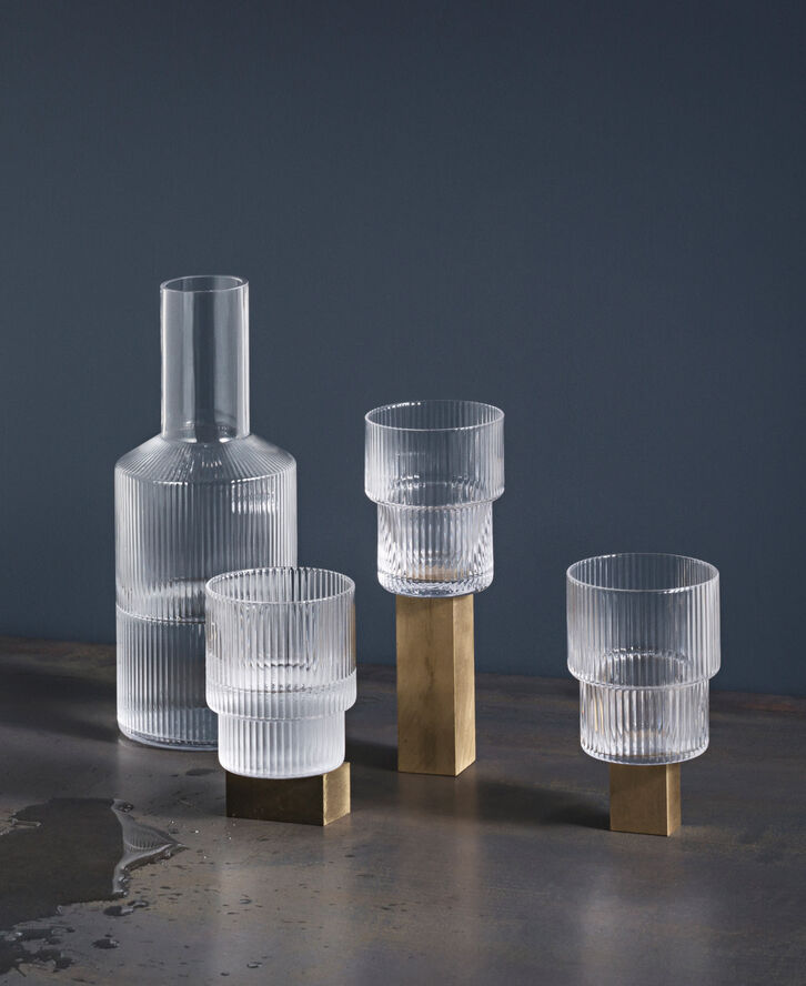 ferm LIVING Ripple karaffel Clear