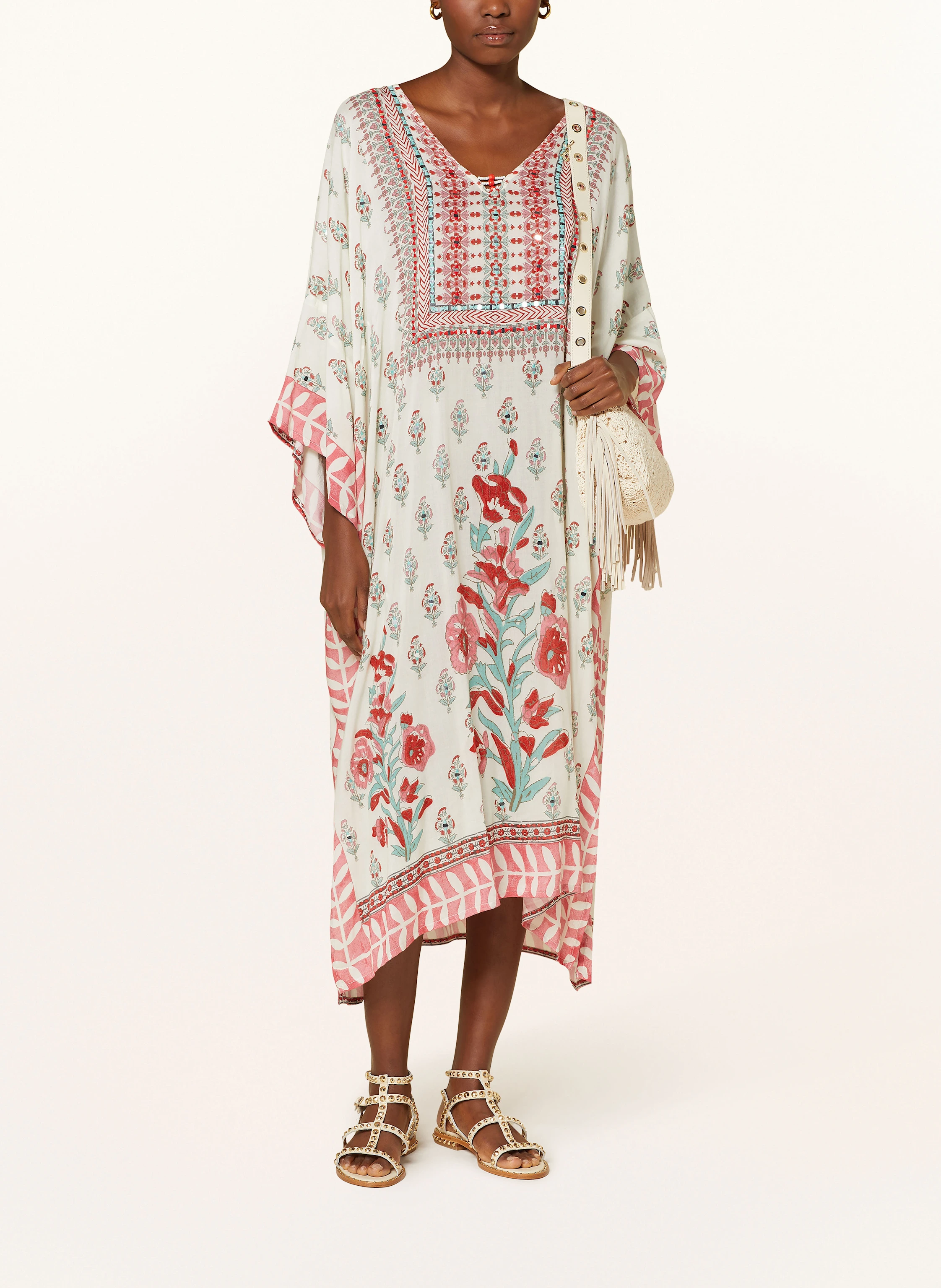 MISS JUNE Kaftan mit Pailletten