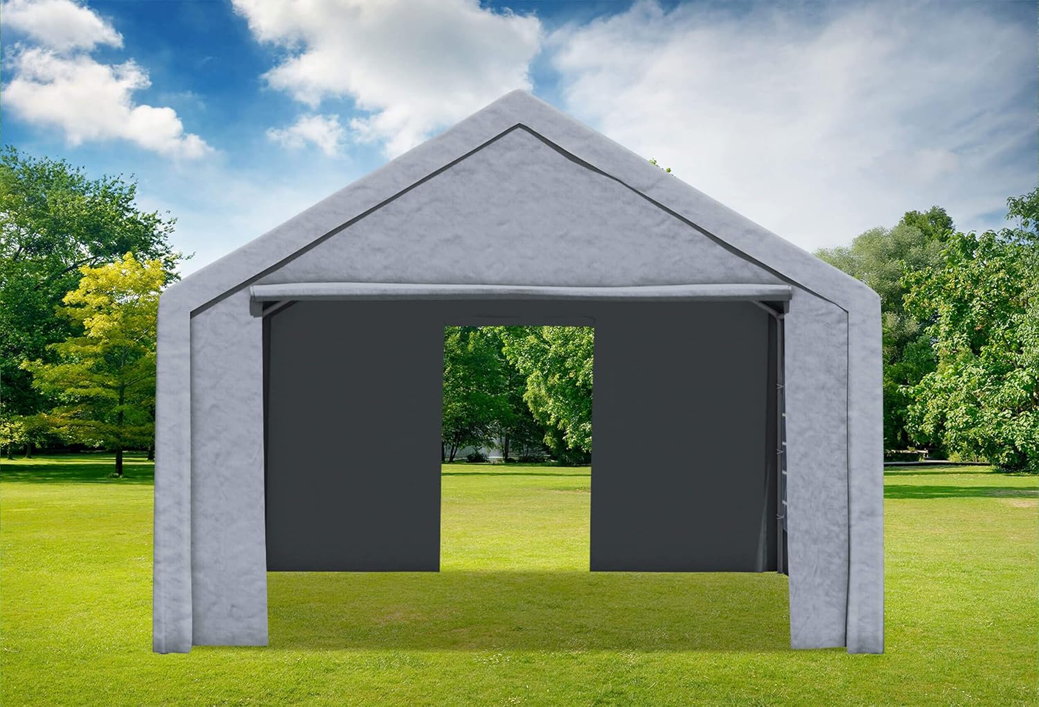 4x4m Partyzelt, Classic PRO PE GRAU
