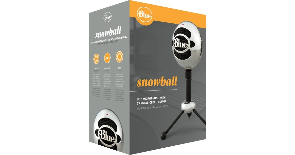 Blue MicrophonesSnowball microfoon  (Aluminium)