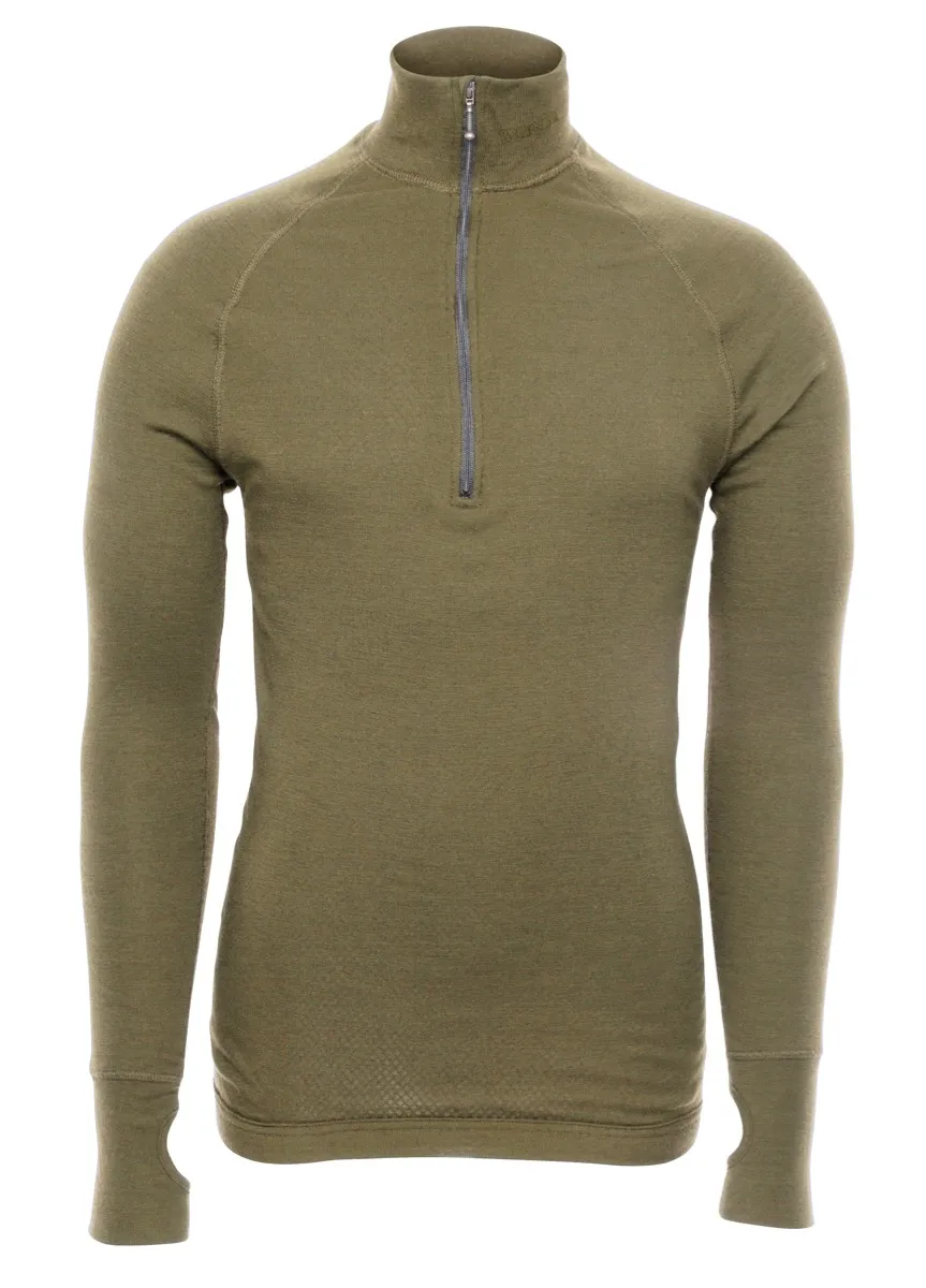 Brynje Tactical Arctic Zip Polo 3/4 Neck Olivegreen