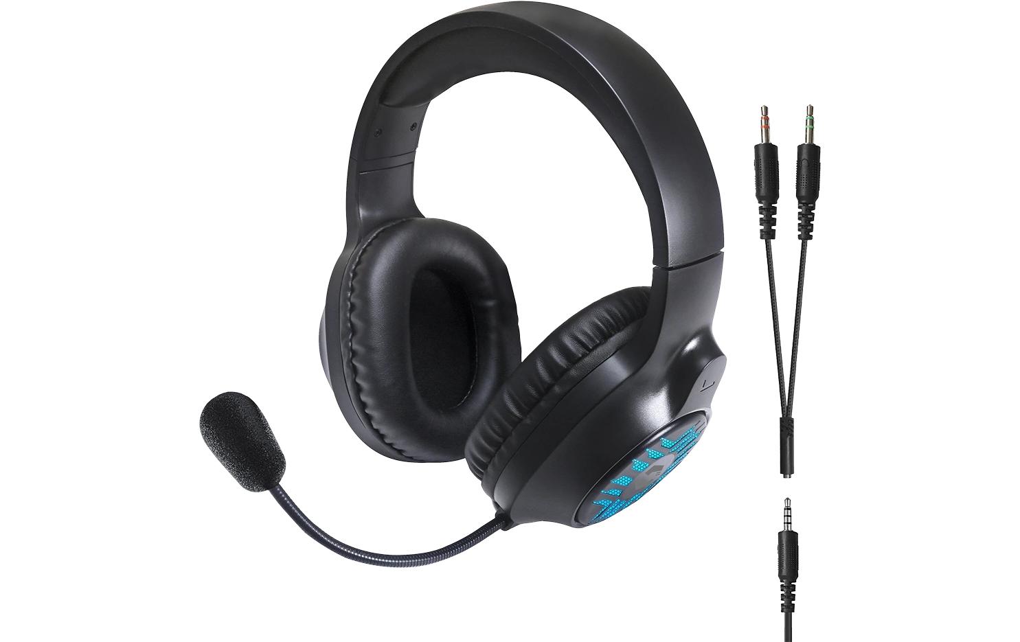 Headset Tyron RGB SchwarzRGB Stereo Gaming Headset zum Anschluss an PC/PS5/PS4/Xbox/Switch