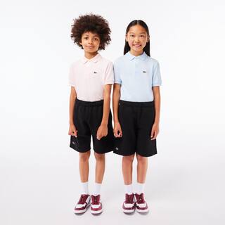 Short enfant Lacoste en molleton gratté de coton biologique Pantalons & Shorts - Noir - Lacoste - Enfant
