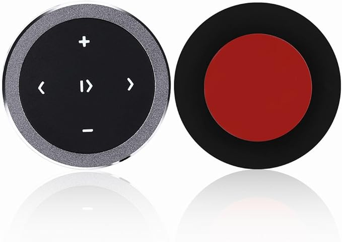 Auto Lenkrad Multimedia-Tasten / Universal KFZ Wireless Bluetooth 4.0 Fernbedienung Medientaste Car-Audio-Controller für Handy / Tablet - Schwarz
