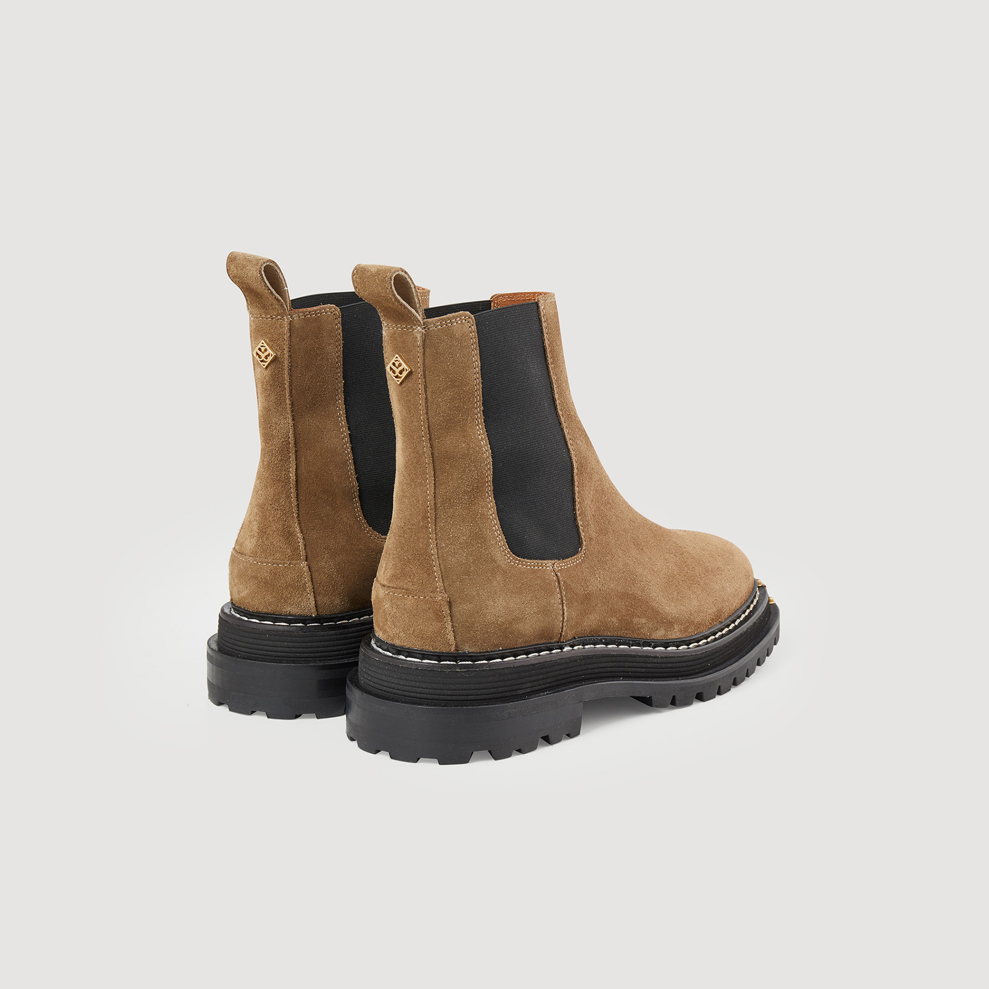 Bottines en cuir de tannerie certifiee