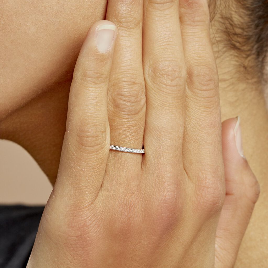 Alliance Lauralee Tour Complet Or Blanc Diamant