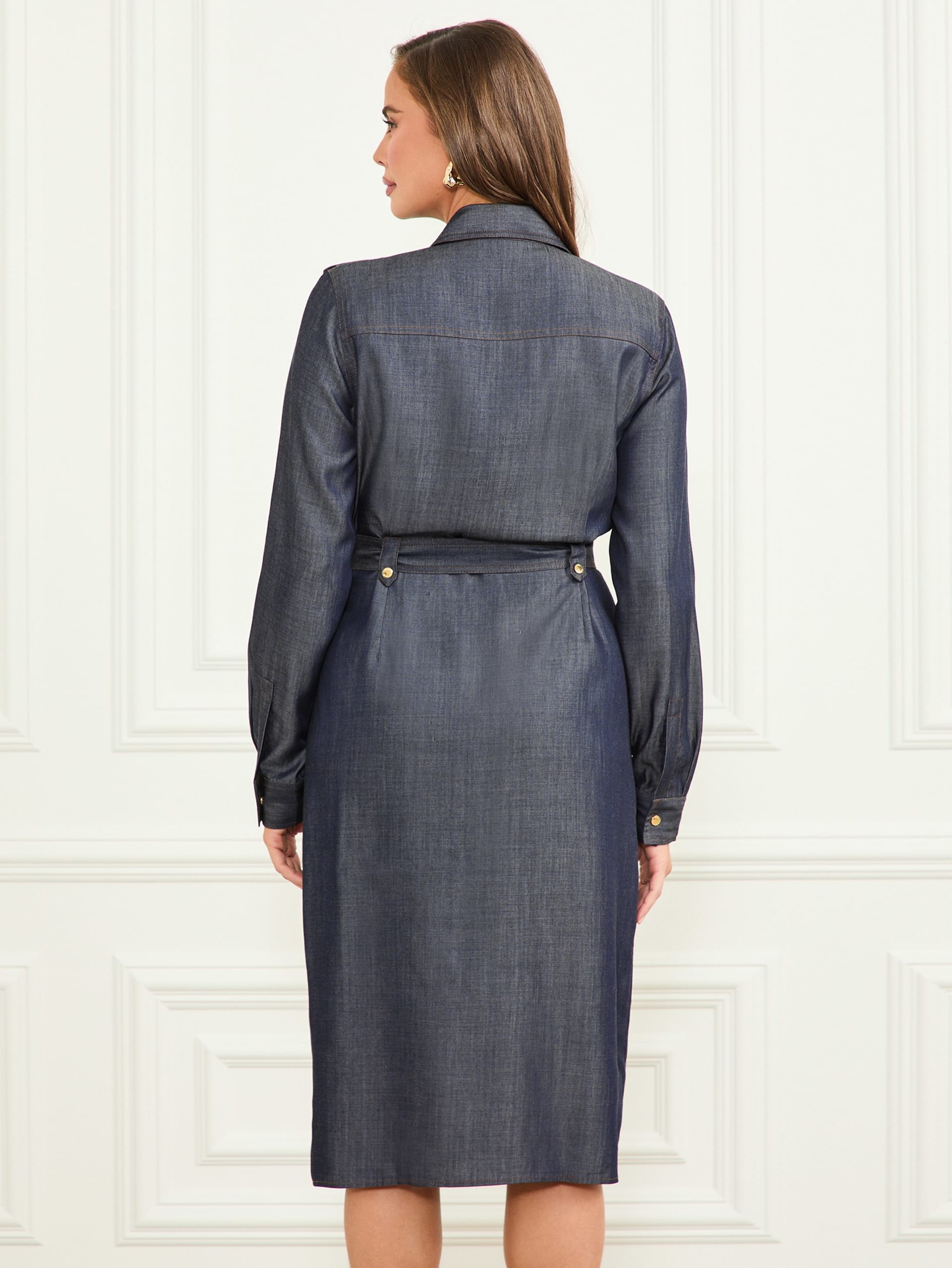 Vestido Eco Carla Safari em Jeans