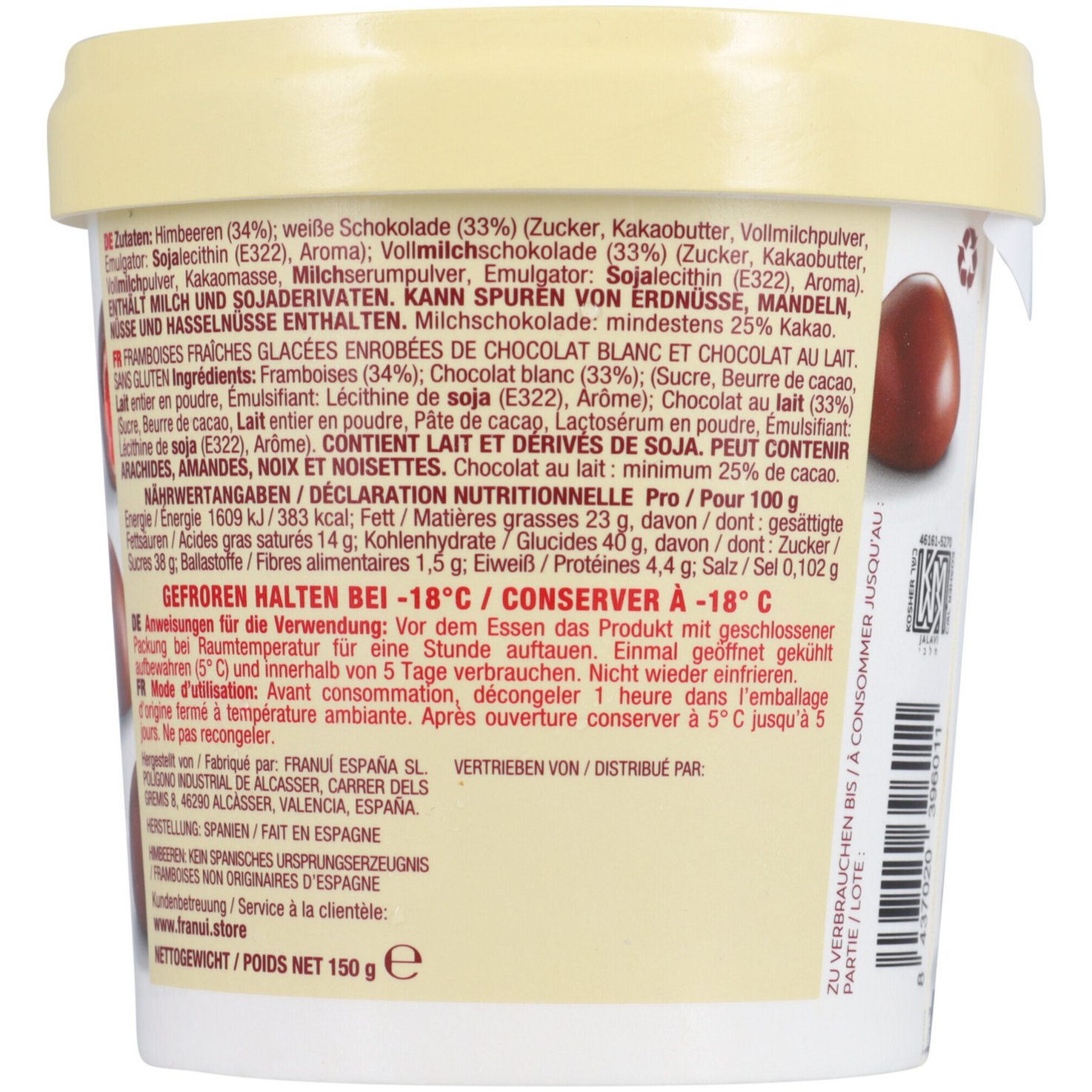 Franui Himbeeren & Milchschoko