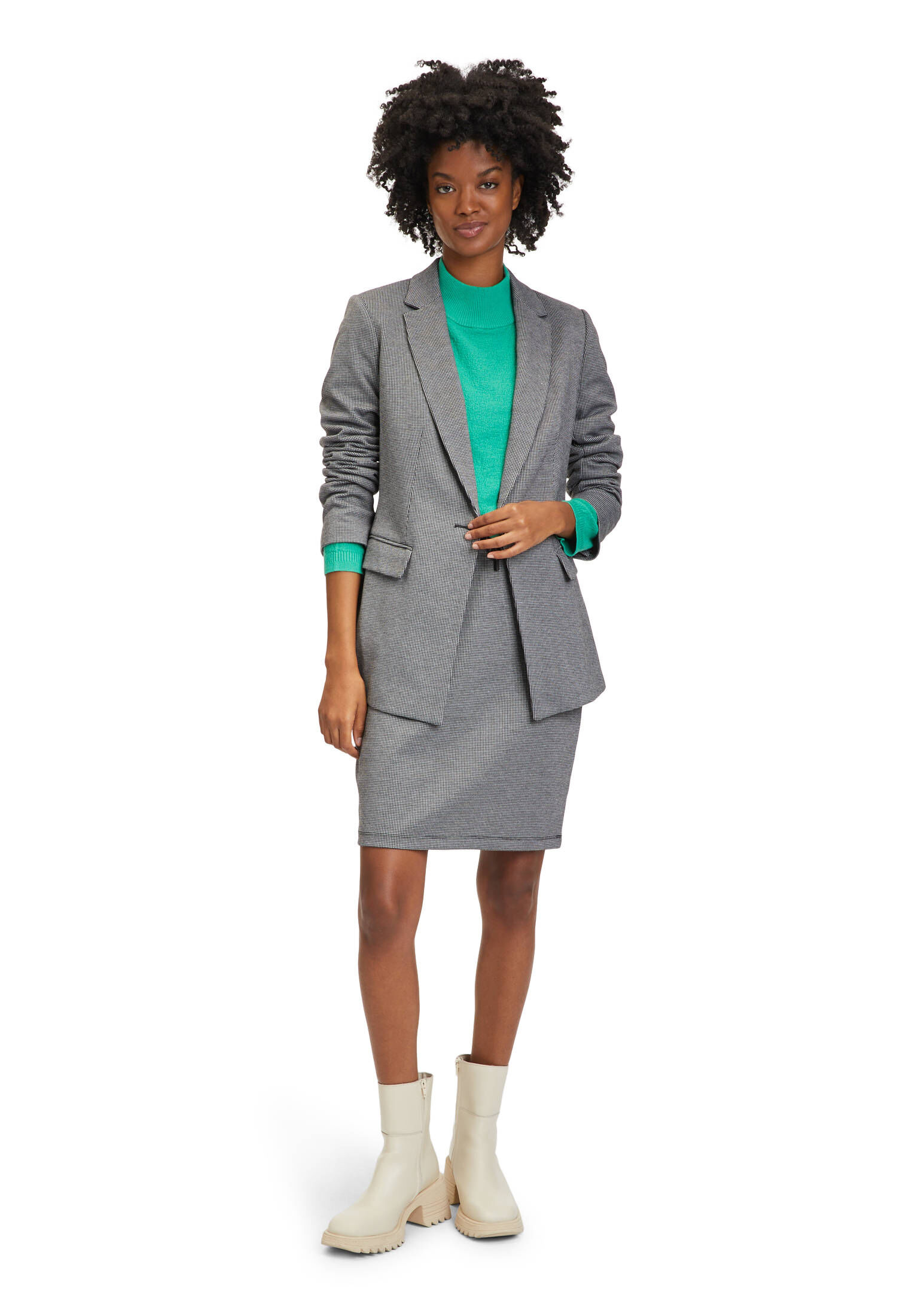 Betty & Co| Damen Longblazer mit Muster
