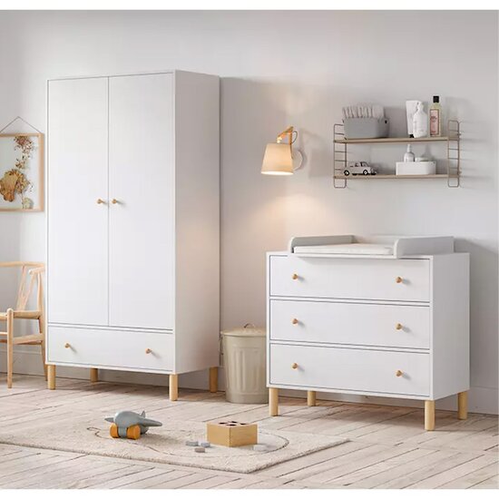 Tela Commode   Blanc/Bois        de               Vox