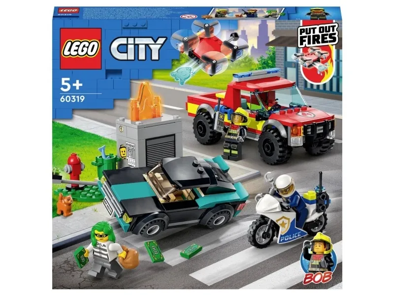 LEGO City 60319 Brandslukning og politijagt