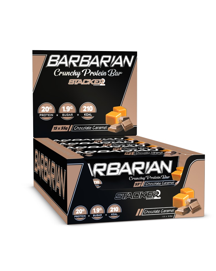 Stacker2 Barbarian Bars Chocolate Caramel 15x55g