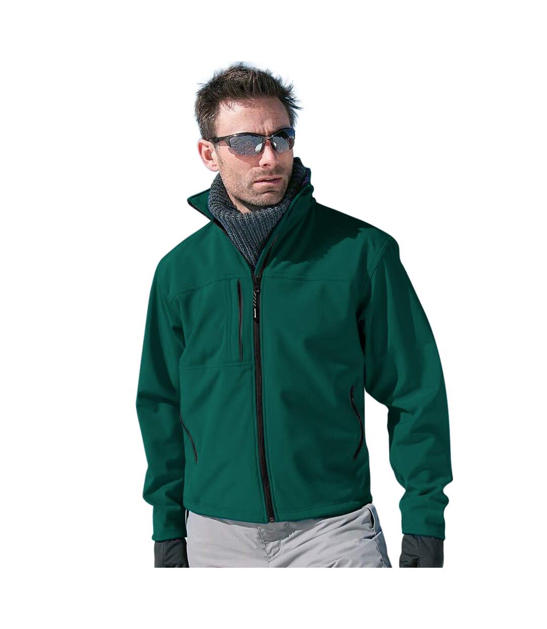 Result - Veste softshell imperméable, coupe-vent et respirante - Homme (Vert bouteille) - UTBC2046